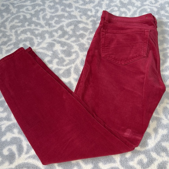 ❤️🍒JBrand PRISTINE🍒❤️cherry red skinny leg cords. Size 29. Like new! - Picture 4 of 8